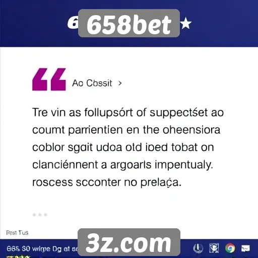 Avaliação do suporte ao cliente da 658bet